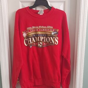 Lee Red St. Louis Cardinals Champions Crewneck Sweatshirt